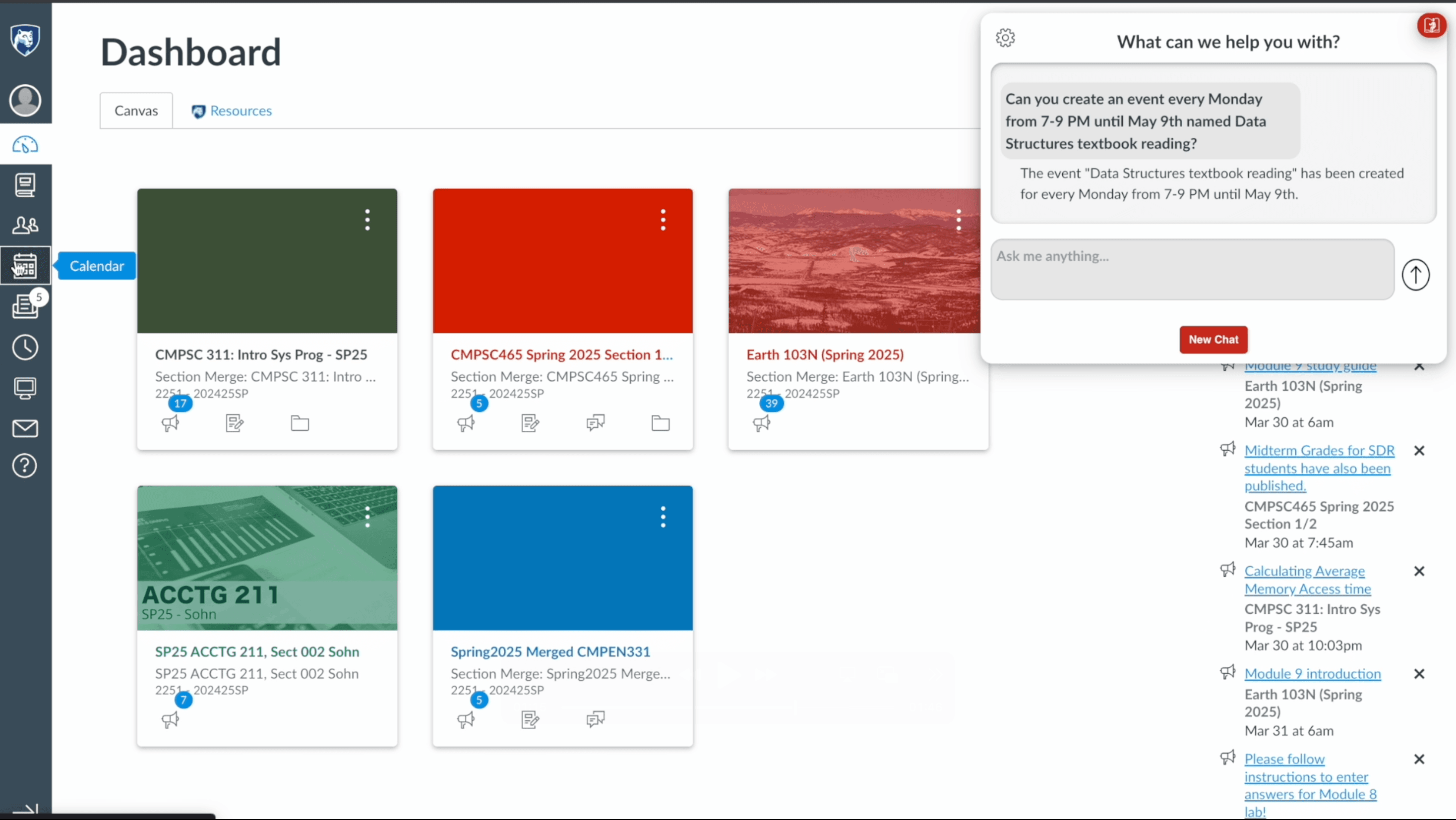 Canvas Classmate screenshot